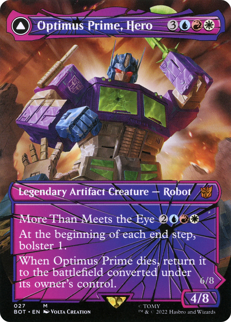 Optimus Prime, Hero // Optimus Prime, Autobot Leader (Shattered Glass) [Universes Beyond: Transformers] | Grognard Games