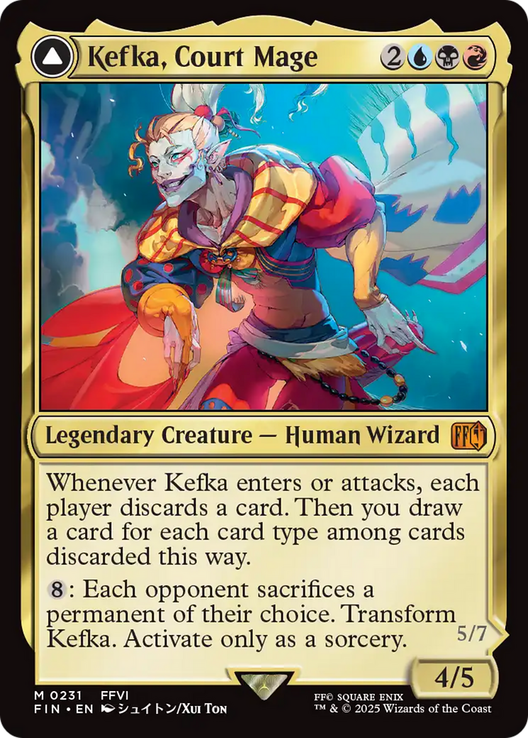 Kefka, Court Mage // Kefka, Ruler of Ruin [FINAL FANTASY] | Grognard Games