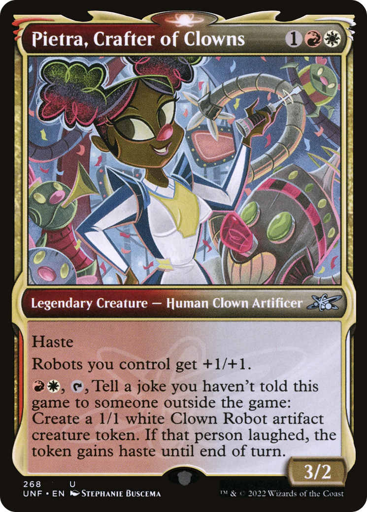 Pietra, Crafter of Clowns (Showcase) [Unfinity] | Grognard Games