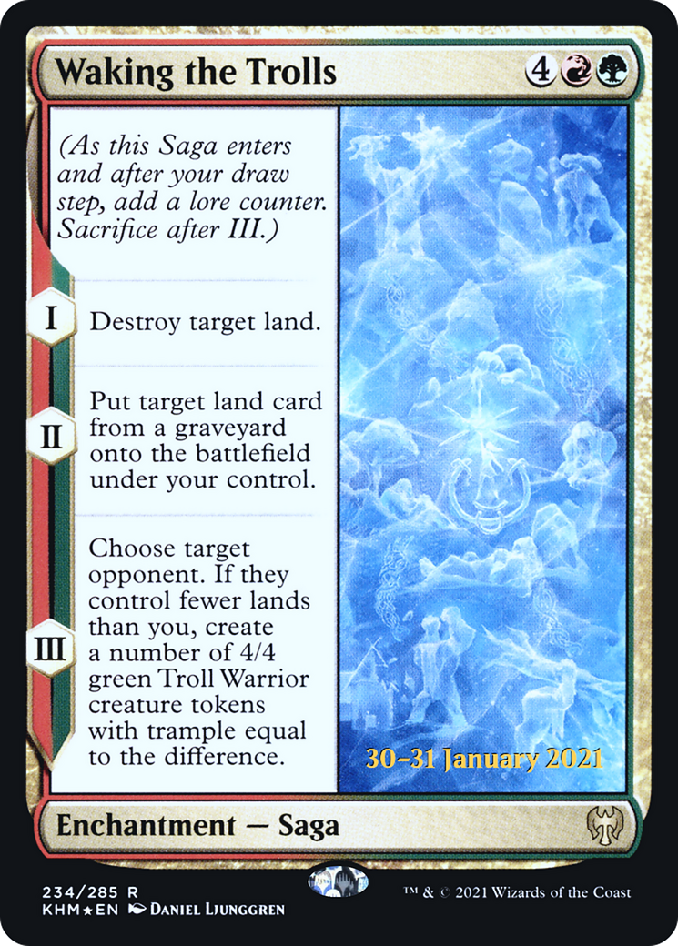 Waking the Trolls [Kaldheim Prerelease Promos] | Grognard Games