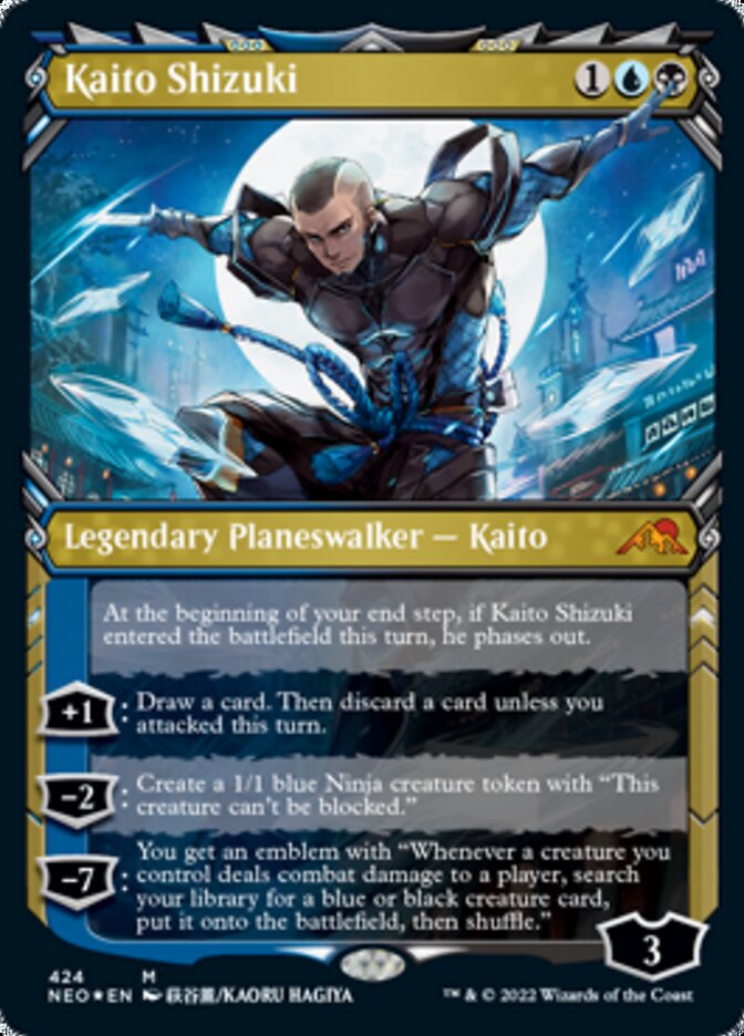 Kaito Shizuki (Showcase) (Foil Etched) [Kamigawa: Neon Dynasty] | Grognard Games