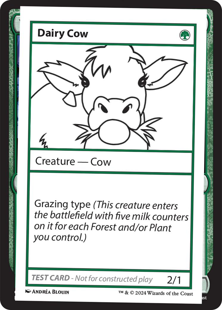 Dairy Cow [Mystery Booster 2 Playtest Cards] | Grognard Games