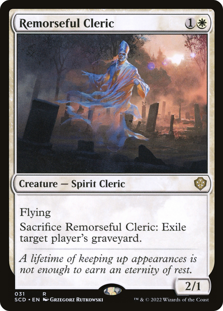 Remorseful Cleric [Starter Commander Decks] | Grognard Games