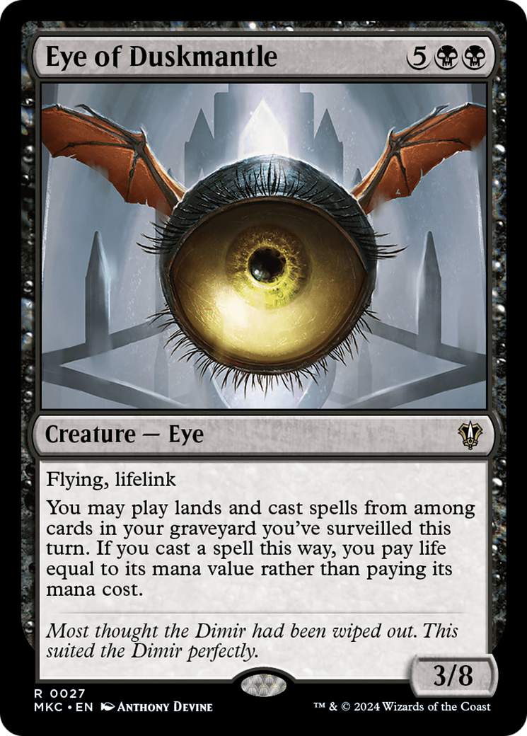 Eye of Duskmantle [Murders at Karlov Manor Commander] | Grognard Games