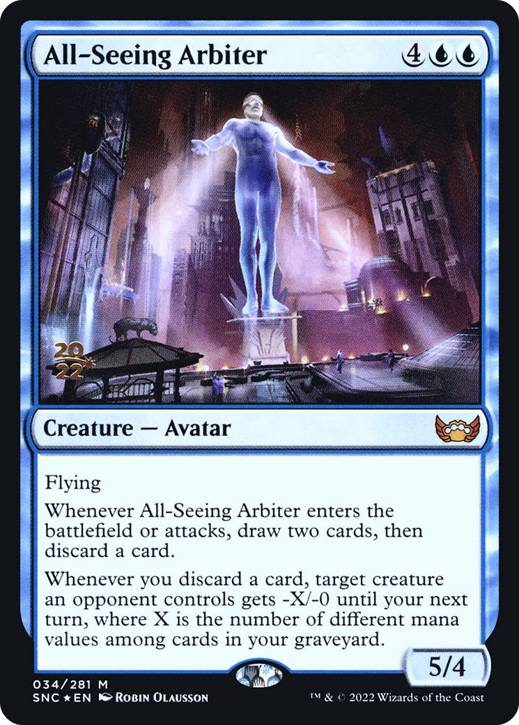 All-Seeing Arbiter [Streets of New Capenna Prerelease Promos] | Grognard Games