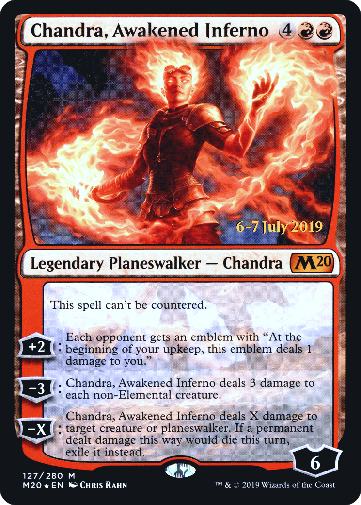 Chandra, Awakened Inferno  [Core Set 2020 Prerelease Promos] | Grognard Games