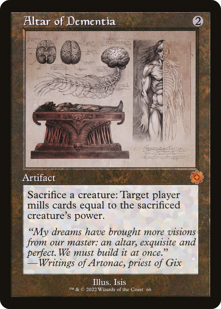 Altar of Dementia (BRR-066) - The Brothers' War Retro Artifacts Foil | Grognard Games