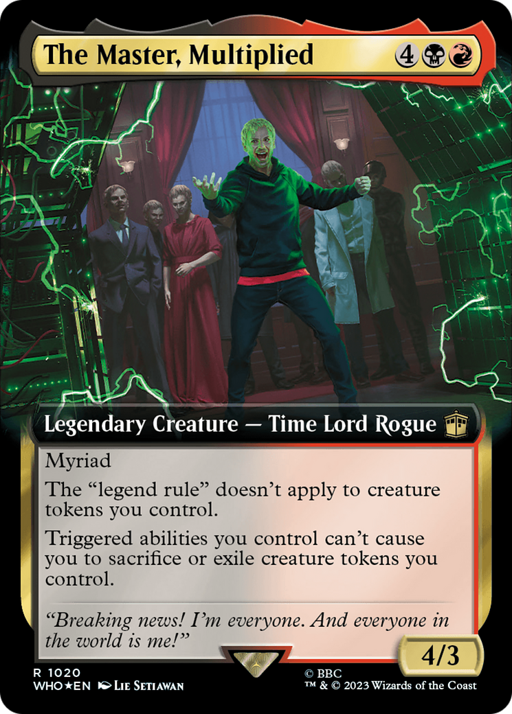 The Master, Multiplied (Extended Art) (Surge Foil) [Doctor Who] | Grognard Games