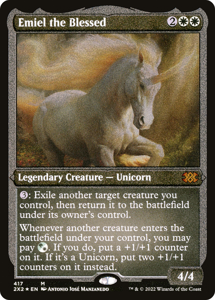 Emiel the Blessed (Foil Etched) (2X2-417) - Double Masters 2022 Foil | Grognard Games