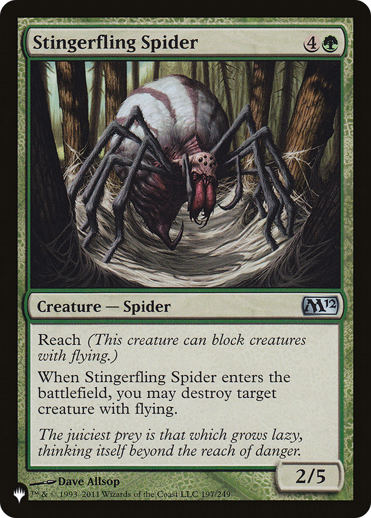 Stingerfling Spider [The List] | Grognard Games
