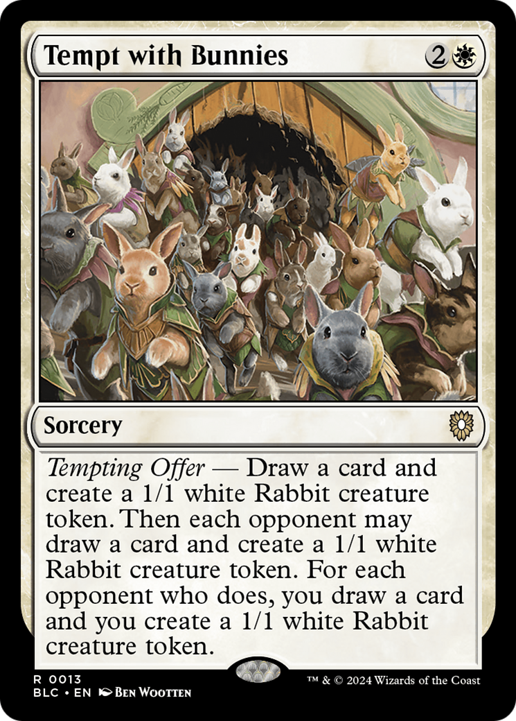 Tempt with Bunnies [Bloomburrow Commander] | Grognard Games
