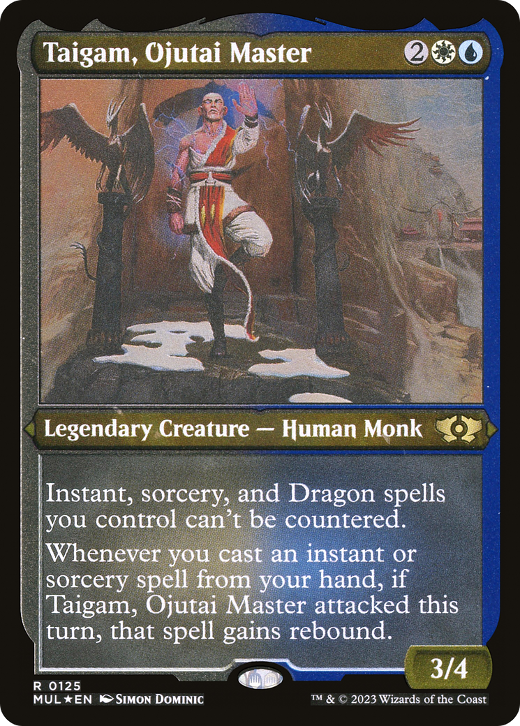 Taigam, Ojutai Master (Foil Etched) (MUL-125) - Multiverse Legends Foil | Grognard Games