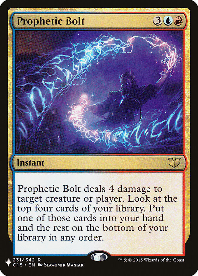 Prophetic Bolt [Mystery Booster] | Grognard Games