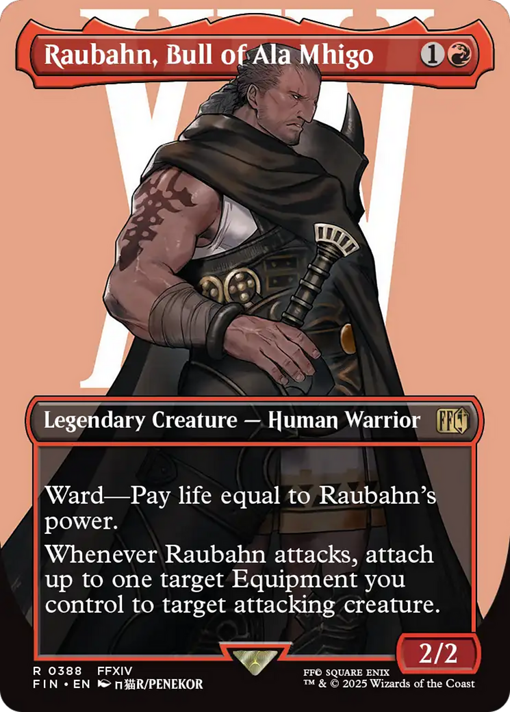 Raubahn, Bull of Ala Mhigo (Borderless) (FIN-388) - FINAL FANTASY Foil | Grognard Games