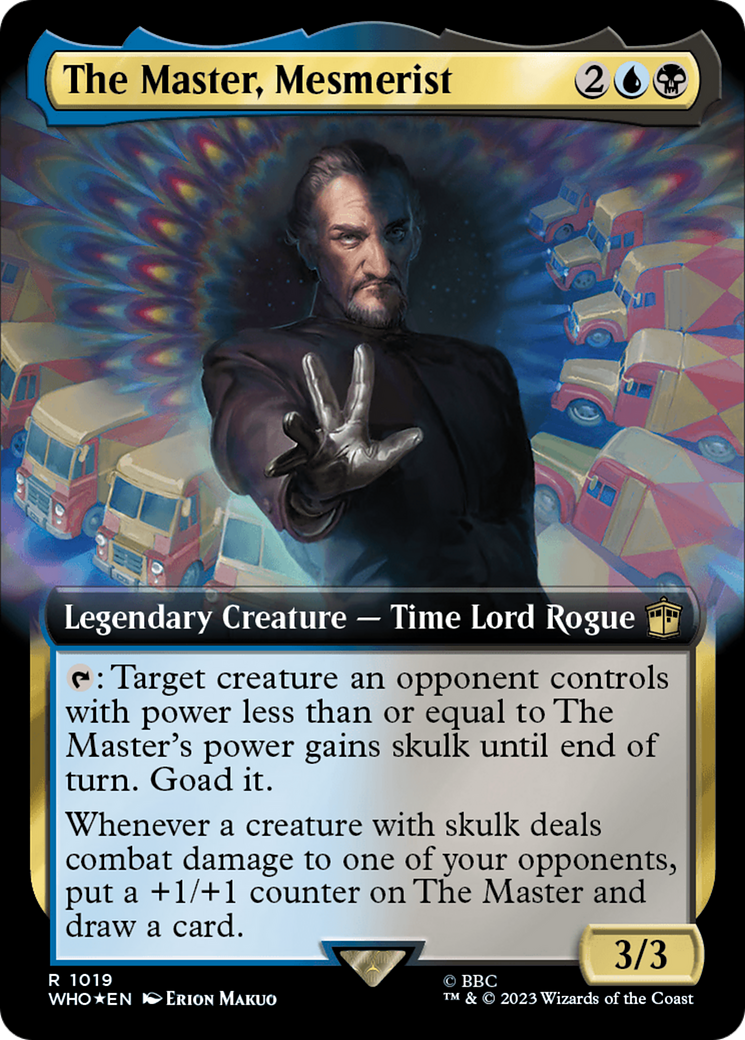 The Master, Mesmerist (Extended Art) (Surge Foil) [Doctor Who] | Grognard Games