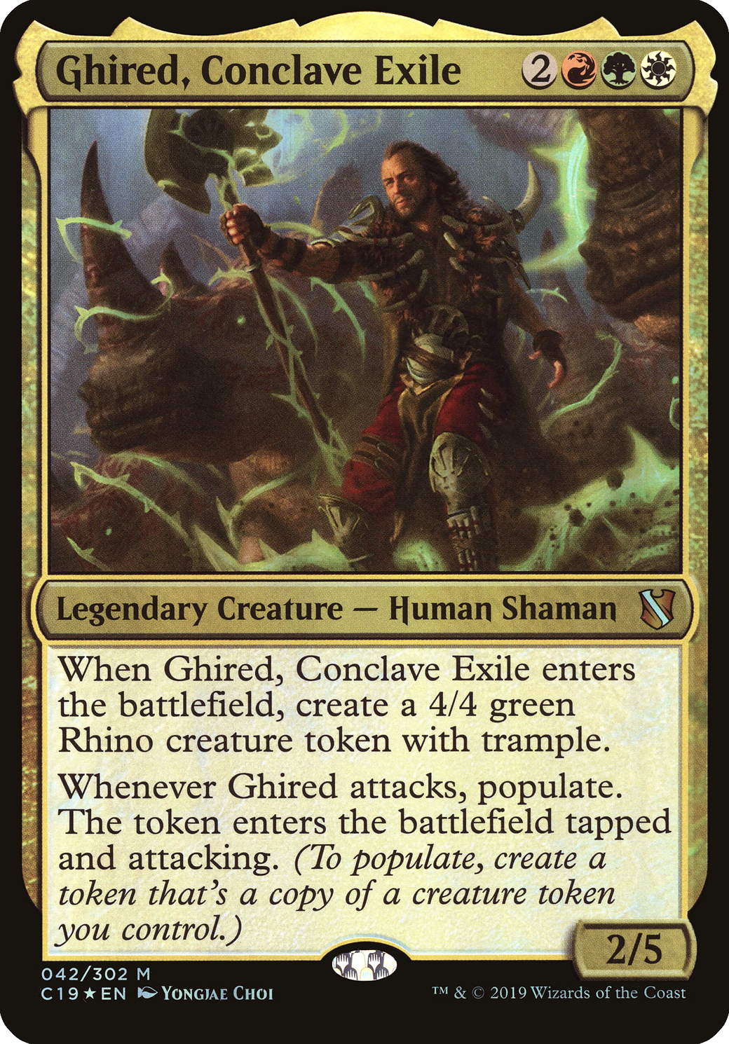 Ghired, Conclave Exile (Oversized) [Commander 2019 Oversized] | Grognard Games