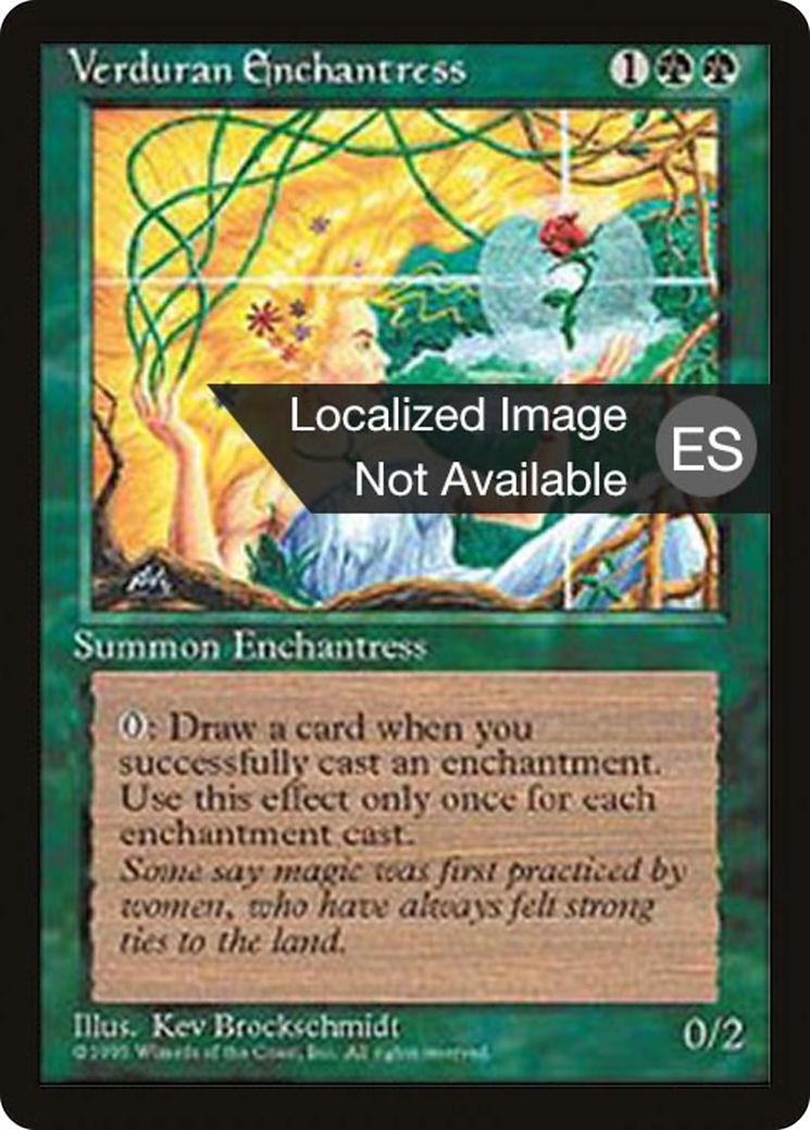 Verduran Enchantress [Fourth Edition (Foreign Black Border)] | Grognard Games