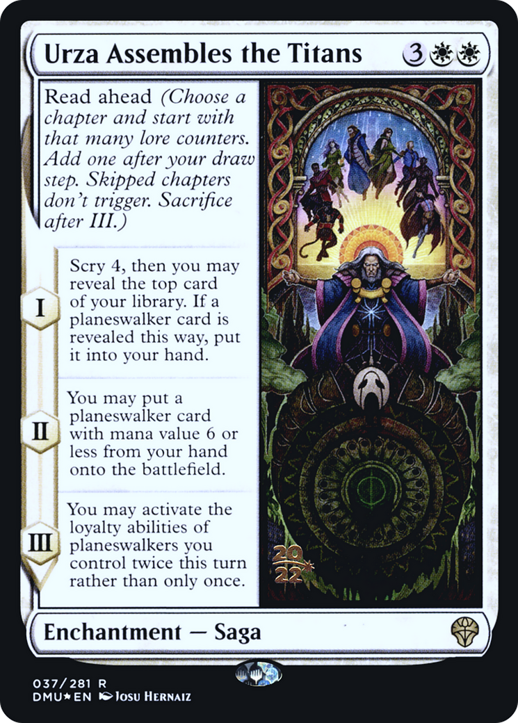 Urza Assembles the Titans [Dominaria United Prerelease Promos] | Grognard Games