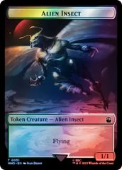 Alien Angel // Alien Insect Double-Sided Token (Surge Foil) [Doctor Who Tokens] | Grognard Games