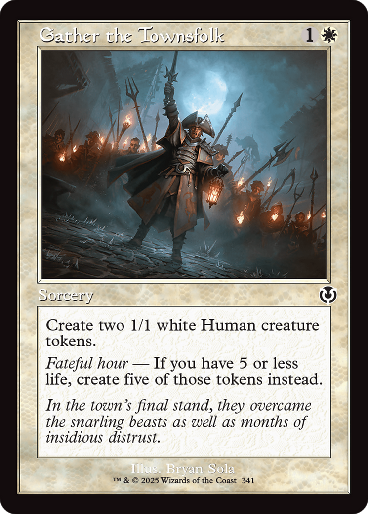 Gather the Townsfolk (Retro Frame) [Innistrad Remastered] | Grognard Games