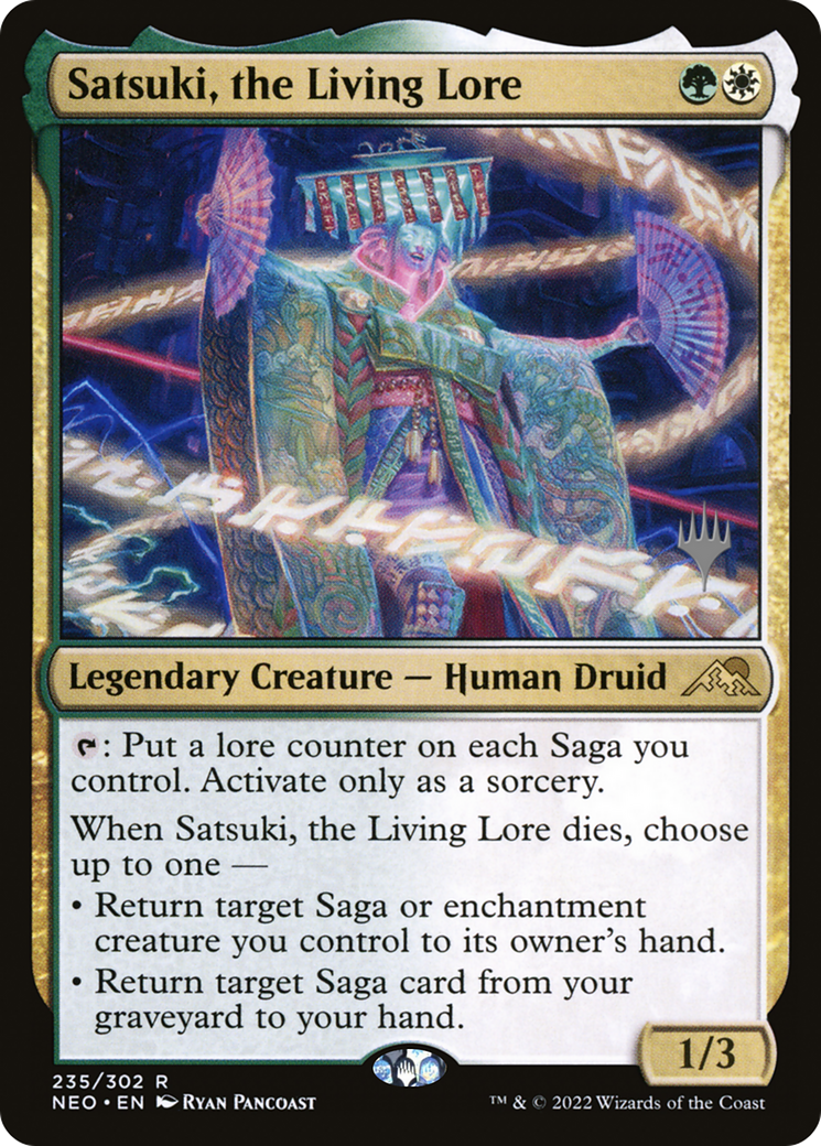 Satsuki, the Living Lore (Promo Pack) [Kamigawa: Neon Dynasty Promos] | Grognard Games