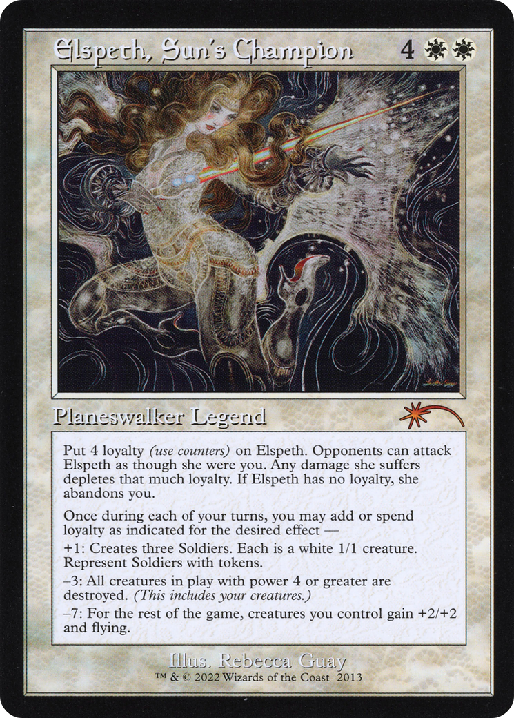 Elspeth, Sun's Champion (Retro) (2013) [Secret Lair 30th Anniversary Countdown Kit] | Grognard Games