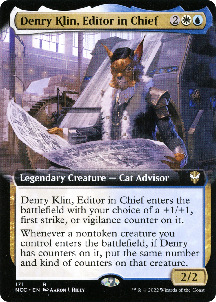 Denry Klin, Editor in Chief (Extended Art) [Streets of New Capenna Commander] | Grognard Games