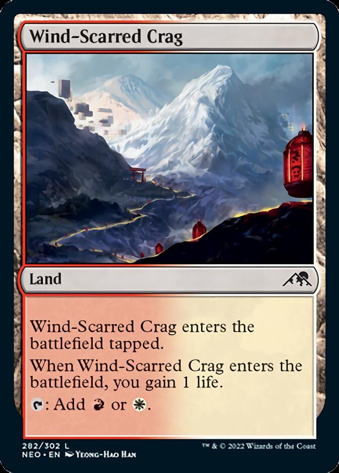 Wind-Scarred Crag [Kamigawa: Neon Dynasty] | Grognard Games