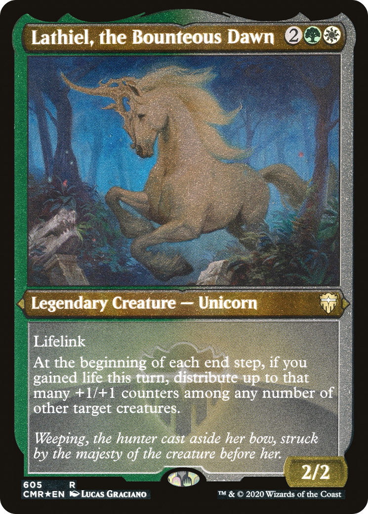 Lathiel, the Bounteous Dawn (Etched) [Commander Legends] | Grognard Games