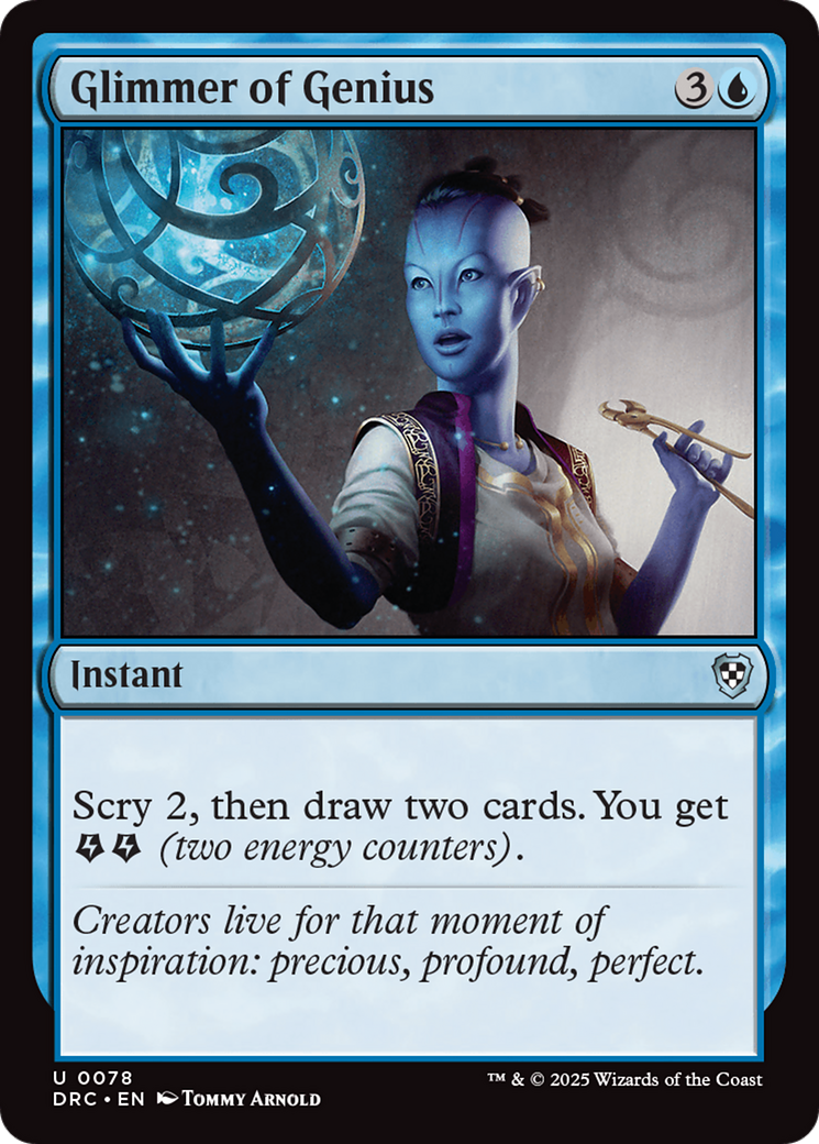 Glimmer of Genius [Aetherdrift Commander] | Grognard Games
