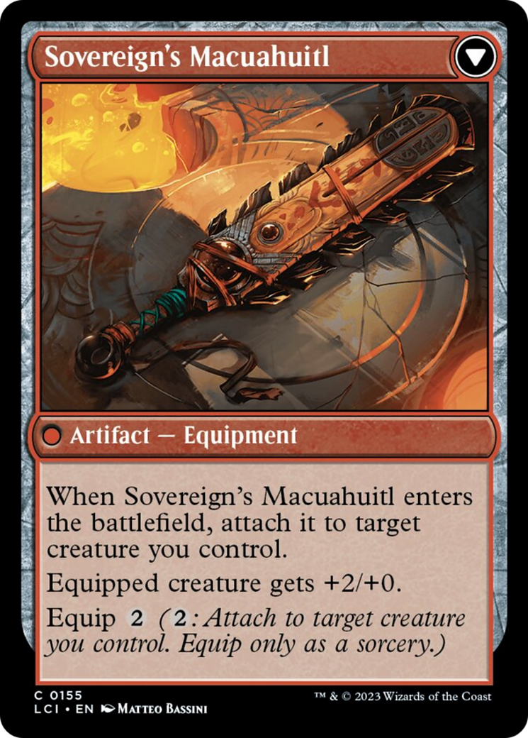 Idol of the Deep King // Sovereign's Macuahuitl [The Lost Caverns of Ixalan] | Grognard Games