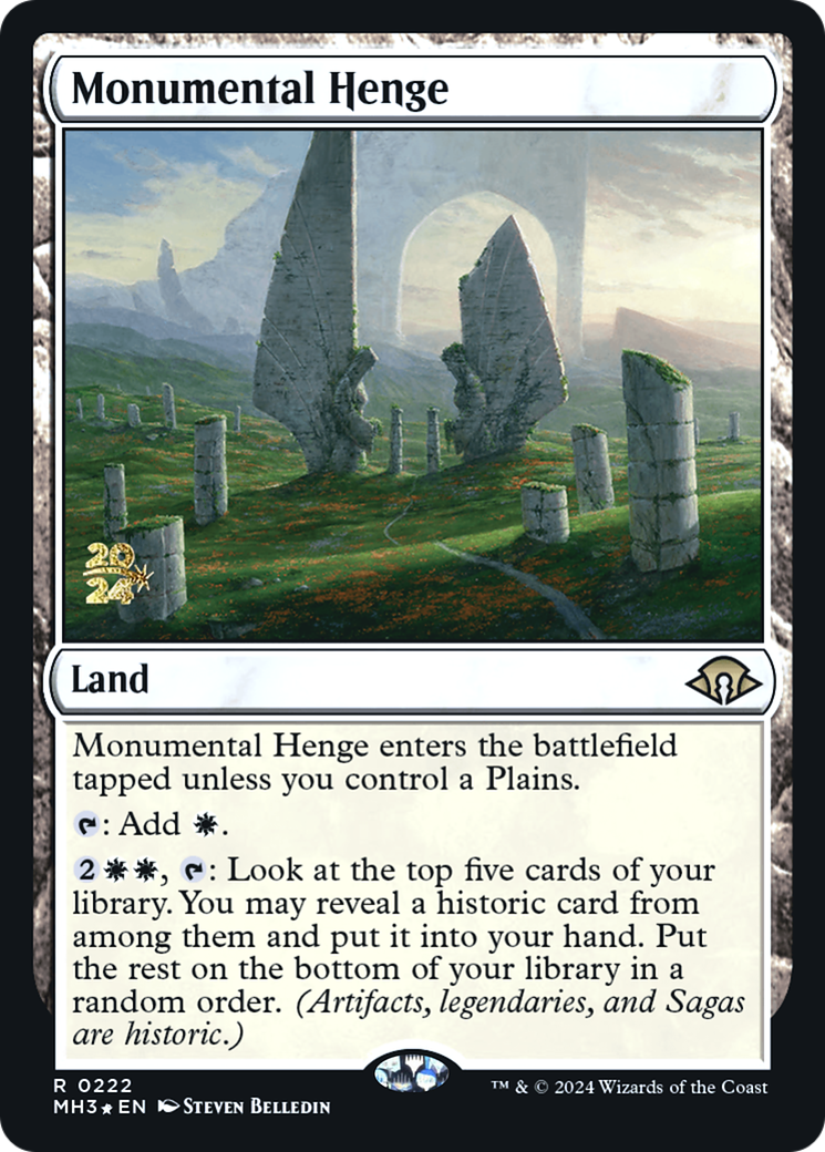 Monumental Henge [Modern Horizons 3 Prerelease Promos] | Grognard Games