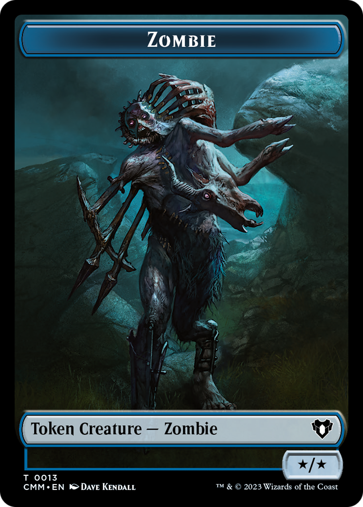 Zombie Token (13) [Commander Masters Tokens] | Grognard Games