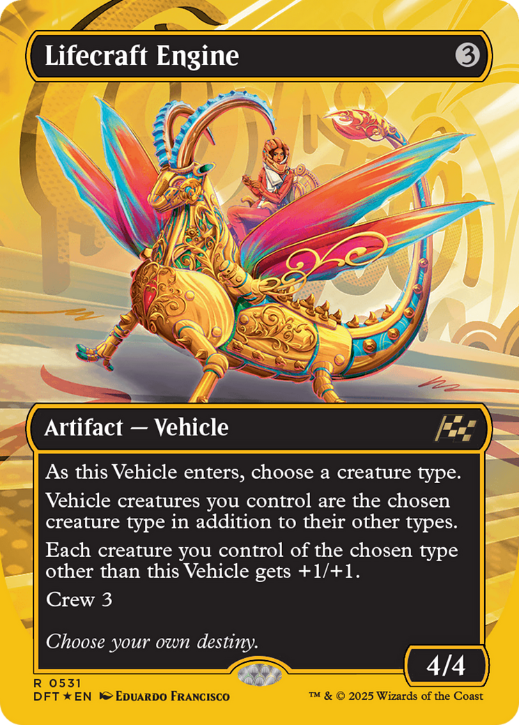 Lifecraft Engine (Borderless) (First-Place Foil) [Aetherdrift] | Grognard Games