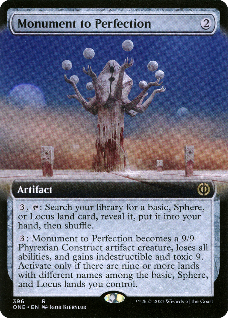 Monument to Perfection (Extended Art) [Phyrexia: All Will Be One] | Grognard Games