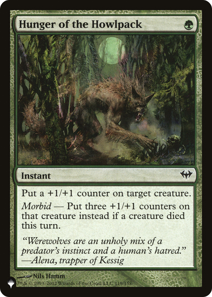 Hunger of the Howlpack [The List] | Grognard Games