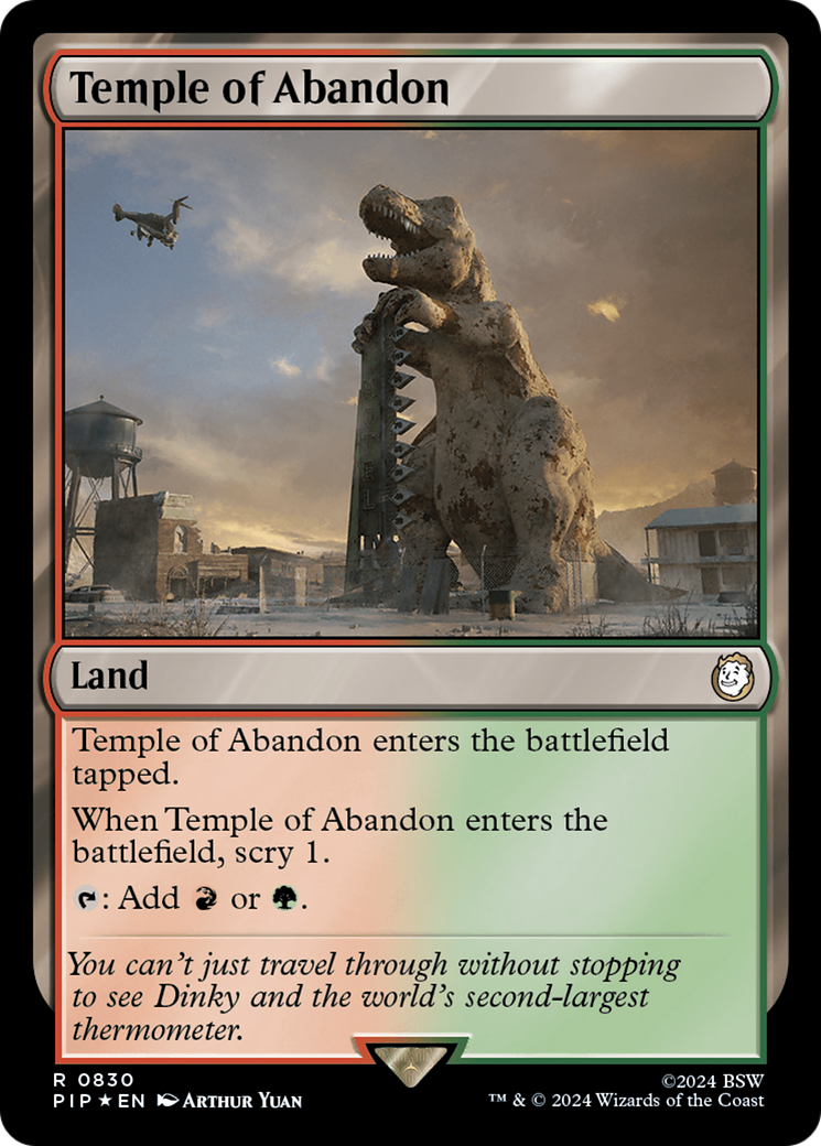 Temple of Abandon (Surge Foil) [Fallout] | Grognard Games