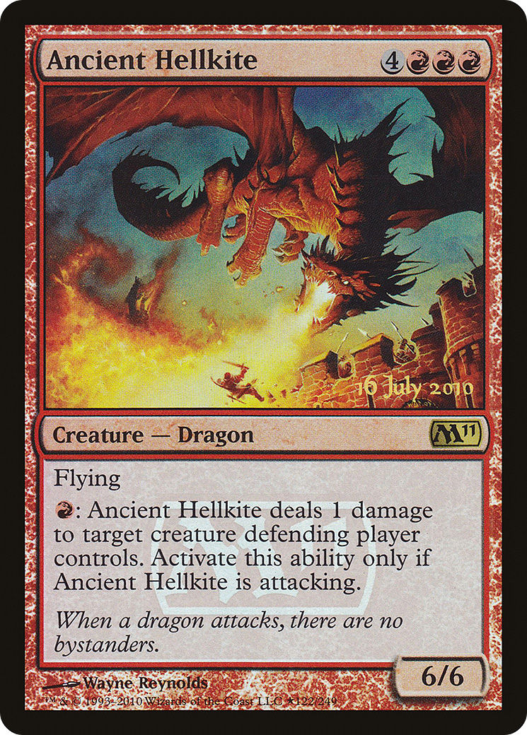 Ancient Hellkite [Magic 2011 Prerelease Promos] | Grognard Games