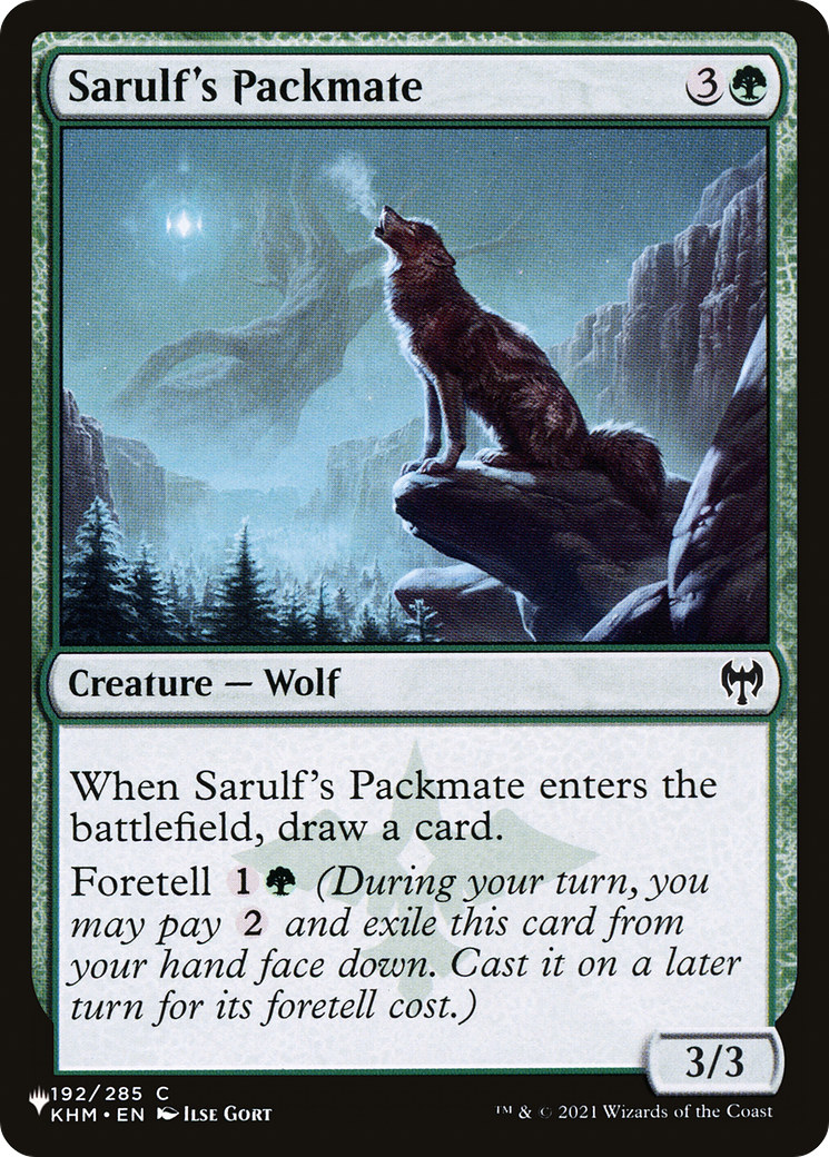 Sarulf's Packmate [The List] | Grognard Games