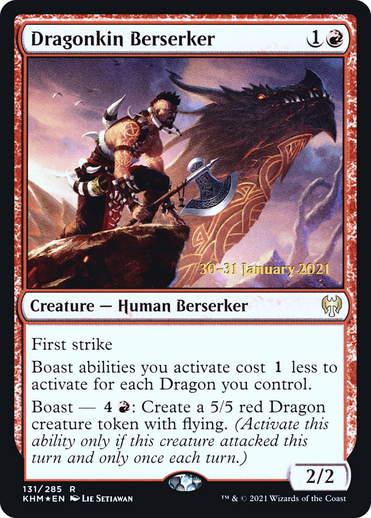 Dragonkin Berserker [Kaldheim Prerelease Promos] | Grognard Games