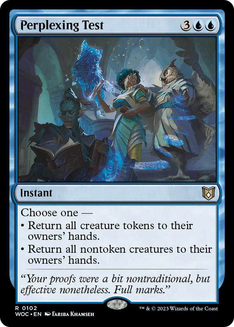 Perplexing Test [Wilds of Eldraine Commander] | Grognard Games