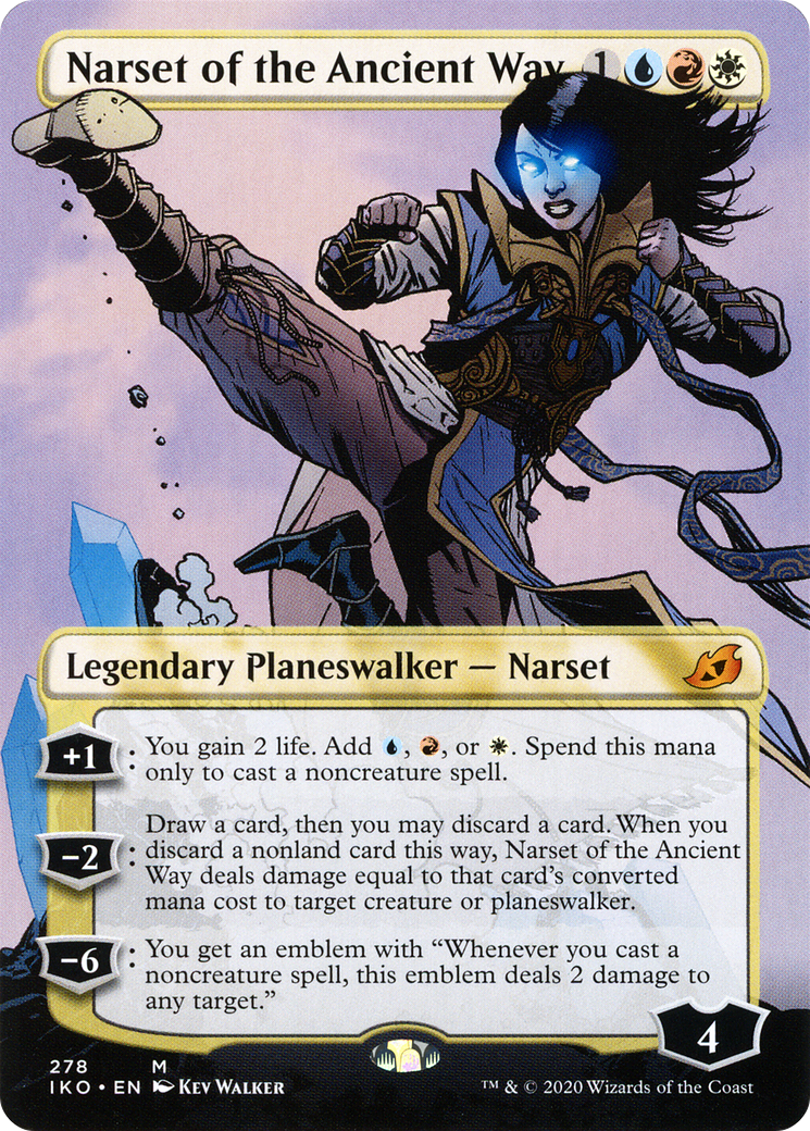Narset of the Ancient Way (IKO-278) - Ikoria: Lair of Behemoths (Borderless) Foil | Grognard Games