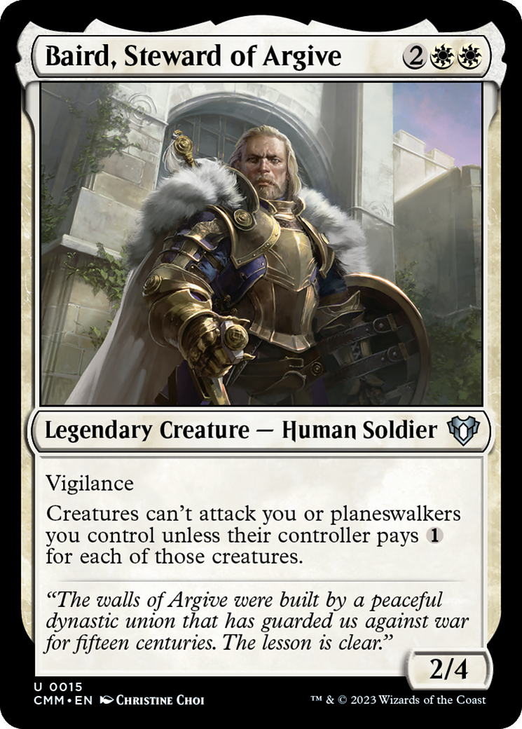 Baird, Steward of Argive [Commander Masters] | Grognard Games