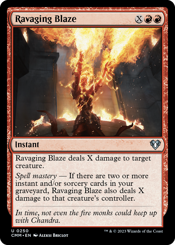 Ravaging Blaze [Commander Masters] | Grognard Games