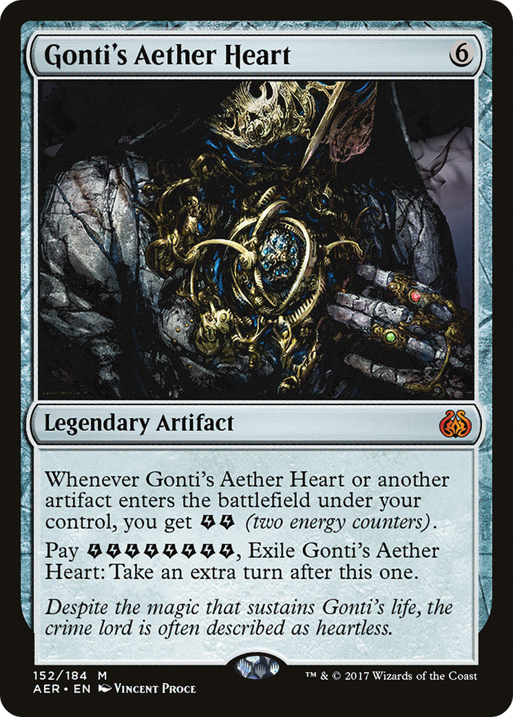 Gonti's Aether Heart (Ripple Foil) [Modern Horizons 3 Commander] | Grognard Games