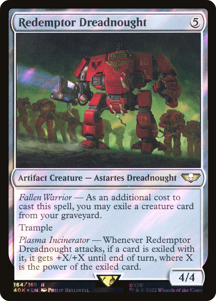 Redemptor Dreadnought (Surge Foil) [Universes Beyond: Warhammer 40,000] | Grognard Games