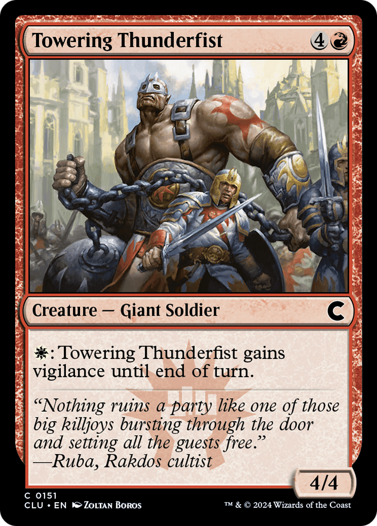 Towering Thunderfist [Ravnica: Clue Edition] | Grognard Games