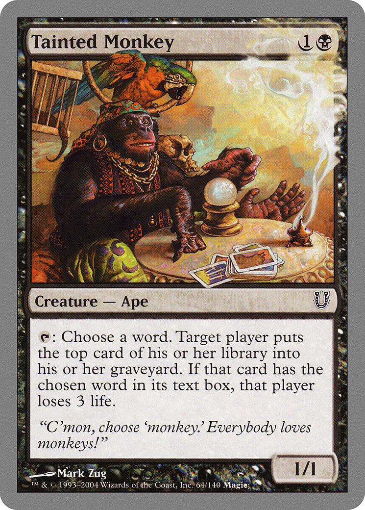 Tainted Monkey [Unhinged] | Grognard Games
