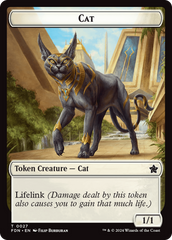 Cat (0027) // Phyrexian Goblin Double-Sided Token [Foundations Tokens] | Grognard Games