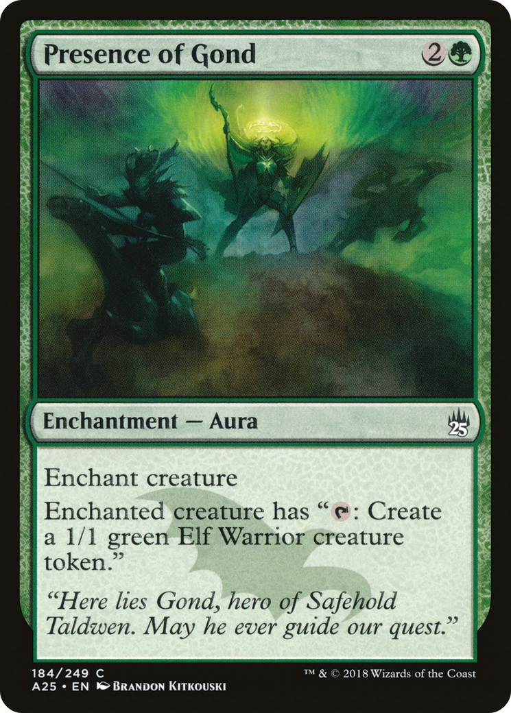 Presence of Gond (A25-184) - Masters 25 Foil | Grognard Games